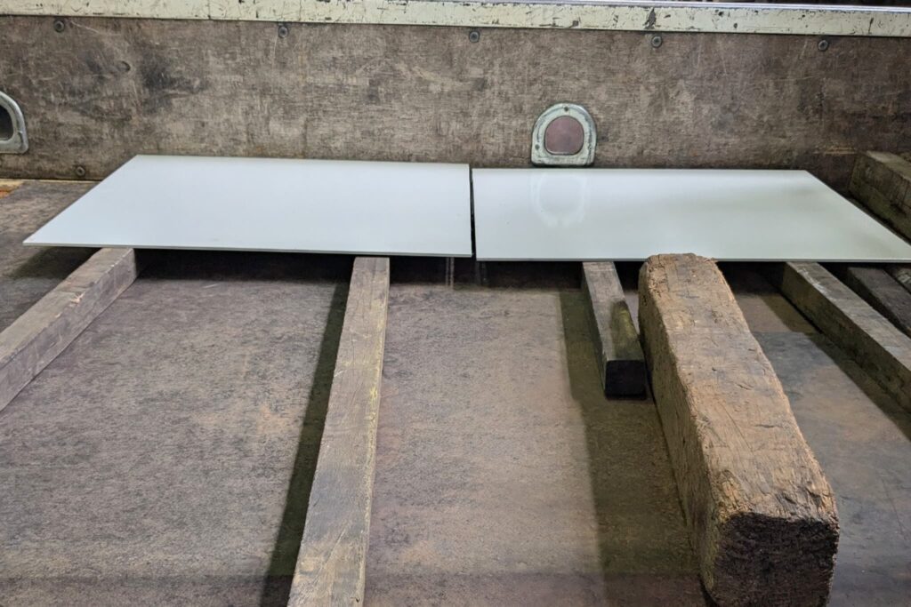 鋼板 6×700×600　ベージュ塗装